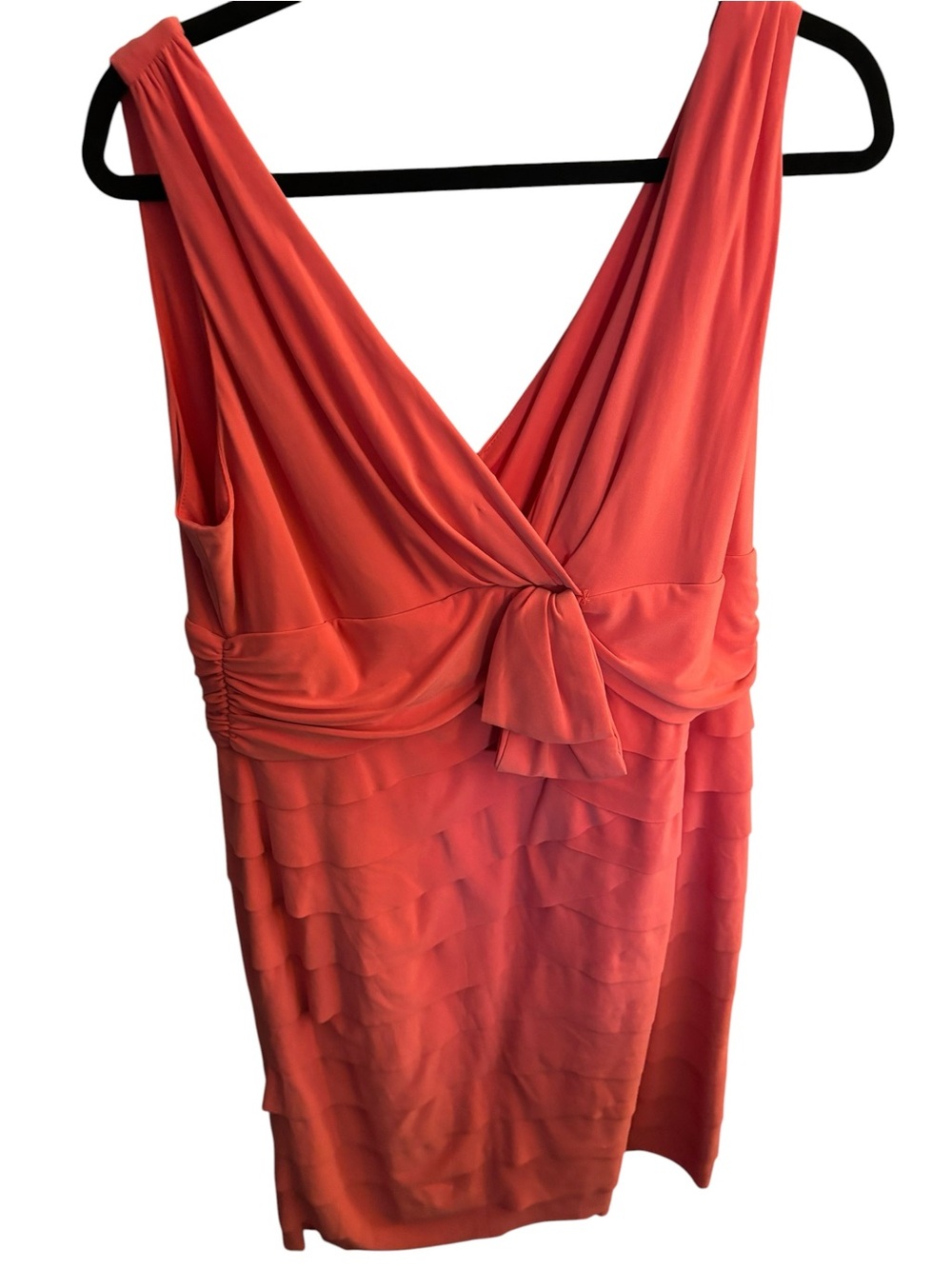Jones Studio Coral Sleeveless V-Neck Dress